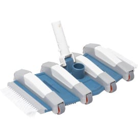 Balai Flexible 8 Roues 35 cm - Pour Piscine Béton - Maniable et Efficace - D-Work
