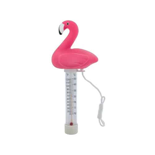 Thermomètre Flamant Rose - Accessoire Piscine Générique - Mesure Précise de Température - D-Work