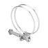 2.5 M PU suction hose, copper-plated steel, D. 100 mm + 2 hose clamps - DW-257258001 - Diamwood