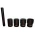 Extracteur de Boulon Endommagé 5 Pcs 17,19,21,22 mm Drift Punch - Acier Résistant - Démontage Facile et Sécurisé - Beast
