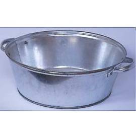 Bassin D Acier Galvanisé 13L Rond - Robuste et durable - Chantier et atelier - Beast