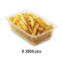 50 Barquettes à Salade 1000 ml avec Couvercle Attenant (175x166xH.66mm) en PET Pratiques, Hermétiques et Résistantes - D-Work