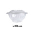 175x166xH.66mm50 Vaschette per insalata in PET da 1000 ml con coperchio ( ) Pratiche, ermetiche e resistenti - D-Work