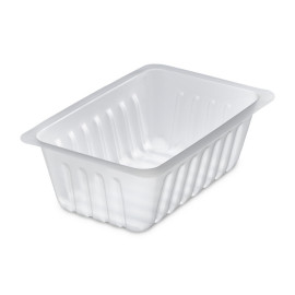 50 Barquettes à Salade 1000 ml avec Couvercle Attenant (175x166xH.66mm) en PET Pratiques, Hermétiques et Résistantes - D-Work