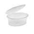 50 Barquettes à Salade 1000 ml avec Couvercle Attenant (175x166xH.66mm) en PET Pratiques, Hermétiques et Résistantes - D-Work