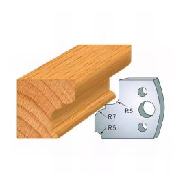 Jeu de 2 Fers Profilés Acier HT 40mm - N°082 - Résistance et Précision - Outil Indispensable pour Menuiserie - Diamwood