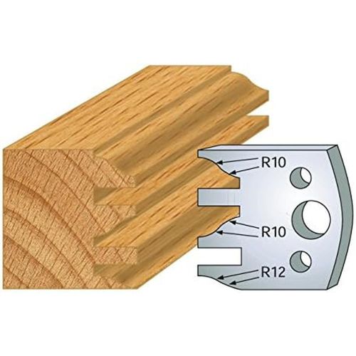 Jeu de 2 Contre-Fers Profilés HT 40mm - N°124 - Résistance et Précision - Outil Indispensable pour Menuiserie - Diamwood