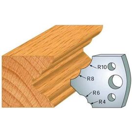 Jeu de 2 Contre-Fers Profilés HT 40mm - N°125 - Résistance et Précision - Outil Indispensable pour Menuiserie - Diamwood