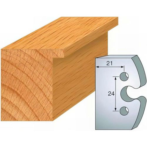 Jeu de 2 Contre-Fers Profilés HT 50mm - Précision et Robustesse - Outil Indispensable pour Menuiserie - LEMAN