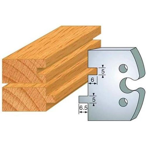 Jeu de 2 Contre-Fers Profilés HT 50mm - N°201 - Résistance et Précision - Outil Indispensable pour Menuiserie - Diamwood