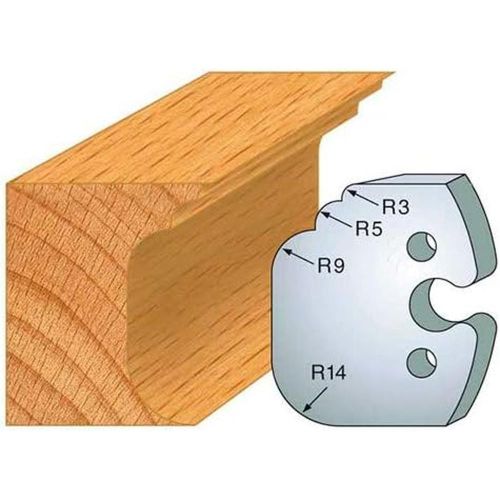 Jeu de 2 Contre-Fers Profilés HT.50mm N°225 - Précision et Robustesse - Outil Indispensable pour Menuiserie - LEMAN