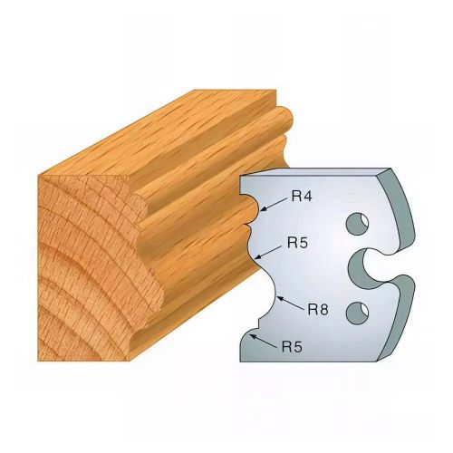 Jeu de 2 Contre-Fers Profilés HT 50mm - N°228 - Résistance et Précision - Outil Indispensable pour Menuiserie - Diamwood