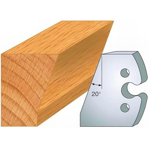 Jeu de 2 Contre-Fers Profilés HT 50mm - N°230 - Résistance et Précision - Outil Indispensable pour Menuiserie - Diamwood