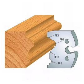 Jeu de 2 Fers Profilés Acier HT 50mm - N°244 - Résistance et Précision - Outil Indispensable pour Menuiserie - Diamwood