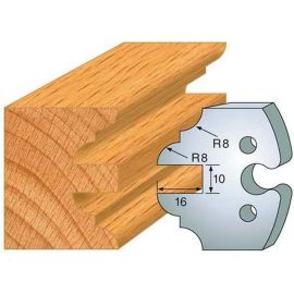 Jeu de 2 Contre-Fers Profilés HT 50mm N°250 - Précision et Robustesse - Outil Indispensable pour Menuiserie - LEMAN