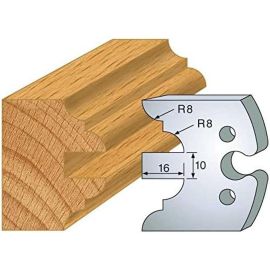 Jeu de 2 Contre-Fers Profilés HT.50mm N°251 - Précision et Robustesse - Outil Indispensable pour Menuiserie - LEMAN