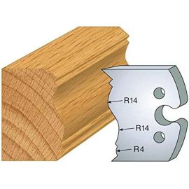 Jeu de 2 Contre-Fers Profilés HT.50mm N°255 - Précision et Robustesse - Outil Indispensable pour Menuiserie - LEMAN