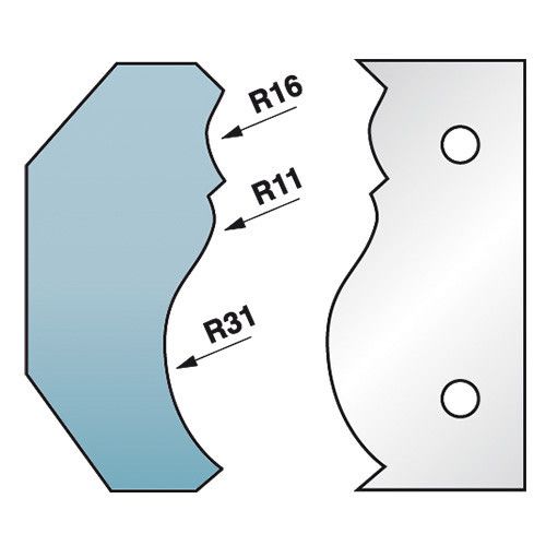 Jeu de 2 Fers Profilés N°351 - Pour P.O. HT 90mm - Précision et Performance Optimale - LEMAN