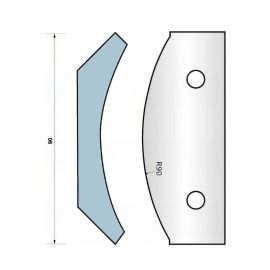 Jeu de 2 fers Profilés Ht. 90 x 5,5 mm - N° 325 Corniche - Résistance et Précision - Outil pour Menuiserie - Diamwood