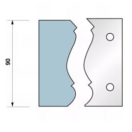 Jeu de 2 Fers Profilés N°305 - Pour P.O. HT 90mm - Précision et Performance Optimale - LEMAN