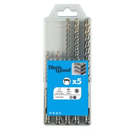 Coffret 5 Forets Béton SDS+ 2 Taillants – Performants et Durables pour Perçage Précis - LEMAN