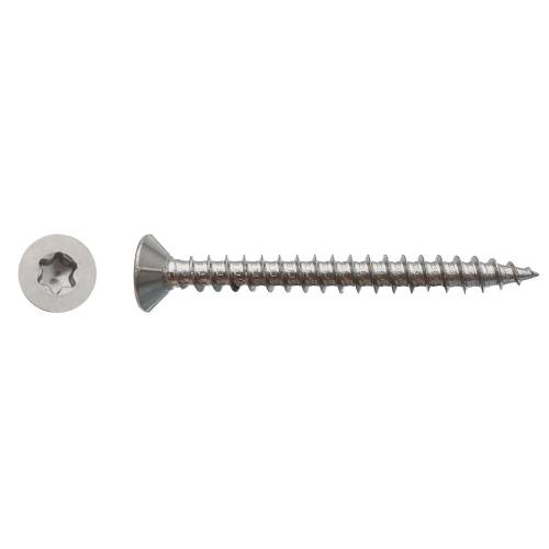 200 Vis Bois Tête Fraisée Torx T20 3.5 x 35 mm - Inox A2 - D-Work