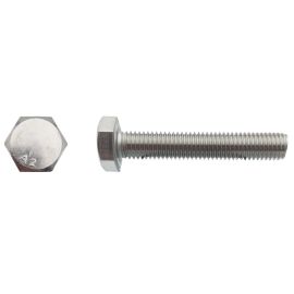 100 Vis Métaux Tête Hexagonale F/Total 12 x 45 mm - DIN 933 - Inox A2 - D-Work