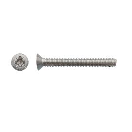 200 Vis Métaux Tête Fraisée Pozidriv 5 x 20 mm - DIN 965 - Inox A2 - D-Work