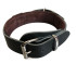 Collier de dressage cuir 50 mm ajustable 46 à 56 cm avec poignée et anneau pour sport canin - 328-BLACK - ABC Sport Klin