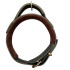 Collier de dressage cuir 50 mm ajustable 46 à 56 cm avec poignée et anneau pour sport canin - 328-BLACK - ABC Sport Klin
