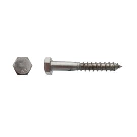 200 Tirefonds Bois Tête Hexagonale 5 x 40 mm - DIN 571 - Inox A4 - D-Work