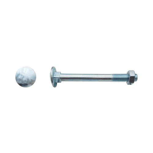 100 Boulons TRCC 6x75 mm – Zingué Blanc, Norme DIN 603 – Fixation Sécurisée et Durable - LENNIE