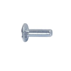 200 Vis Tête Ronde Collet Réduit 6x12 mm – Zingué Blanc, Norme DIN 603 – Fixation Sécurisée et Durable - LENNIE