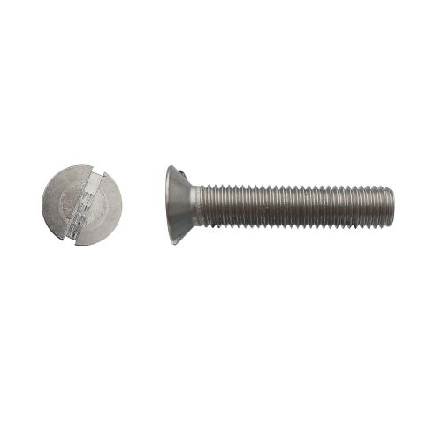 100 Vis à Tête Fraisée Fendue 8x45 mm – Inox A4, Norme DIN 963 – Résistantes et Durables - LENNIE