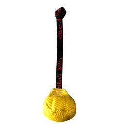 Balle de rappel/motivation triangulaire 90 mm en coton synthétique à poignée pour sport canin - 4013 - ABC Sport Klin