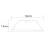 Lames pour Cutter 58 x 19 mm x ép. 0,6 mm - Lot de 100 - Précision et Durabilité - Silverline