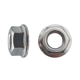 100 Ecrous à Embase Crantée M12 mm - DIN 6923 - Inox A2 - D-Work