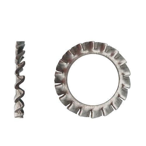 200 Rondelles Denture Extérieure M6 mm - DIN 6798 A - Inox A2 - D-Work