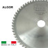 Lame de Scie Circulaire HM D. 216 x Al. 30 x ép. 3,0/2,0 mm x Z60 TP Neg pour Alu/Bois - ALGOR - FIRST ITALIA