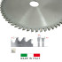 Hoja de sierra circular HM D. 216 x Al. 30 x ép. 3,0/2,0 mm x Z60 TP Neg para Alu/Madera - ALGOR - FIRST ITALIA