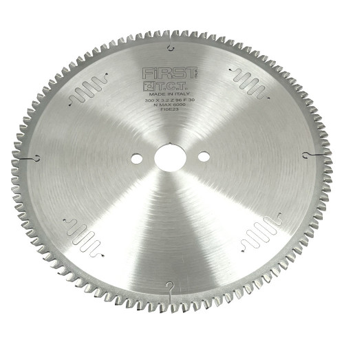 HM Circular Saw Blade D. 300 x Al. 30 x ép. 3,2/2,4 mm x Z96 TP Neg for Alu/Wood - ALGOR - FIRST ITALIA