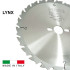 Hoja de sierra circular HM D. 250 x Al. 30 x Espesor 3,2/2,2 mm x Z24 Alt + AR para madera - LYNX - FIRST ITALIA