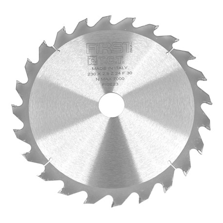 Hoja de sierra circular HM D. 230 x Al. 30 x Espesor 2,8/1,8 mm x Z24 Alt para madera - ELETH I - FIRST ITALIA