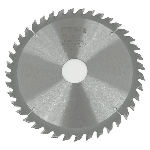 HM Circular Saw Blade D. 160 x Al. 30 x Thickness 2,5/1,6 mm x Z40 Alt for Wood - ELETH II - FIRST ITALIA