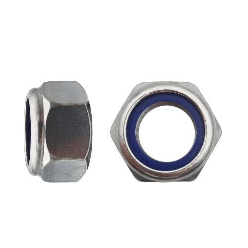 100 Écrous Indés M10 – Inox A4, Norme DIN 985 – Résistance et Durabilité - LENNIE