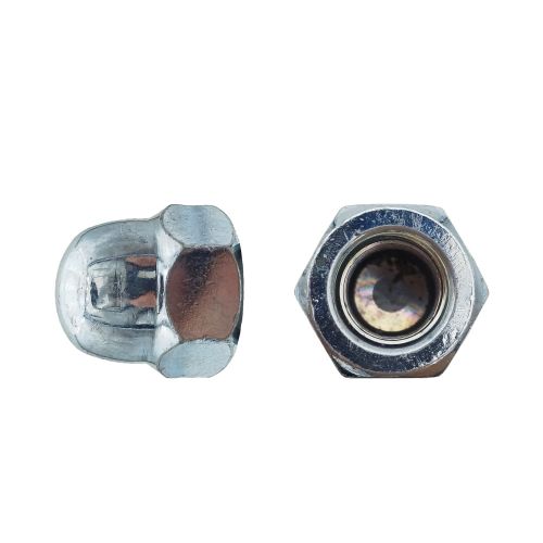 50 Ecrous Borgnes M14 mm - DIN 1587 - Zingué blanc - D-Work