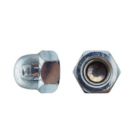 50 Ecrous Borgnes M20 mm - DIN 1587 - Zingué blanc - D-Work