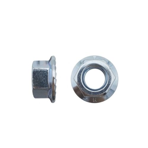 200 Écrous à Six Pans M8 – Zingué Blanc, Norme DIN 6923 – Fixation Sécurisée et Durable - LENNIE