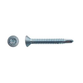 250 Vis Autof. Tête Fraisée Torx 5.5x19 – Zingue Blanc – Fixation Sécurisée et Durable - LENNIE