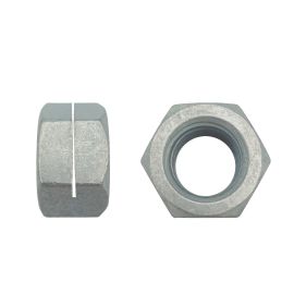 100 Ecrous Frein à Une Fente M10 mm - NFE 25-411 - 8 - Zingué blanc - D-Work